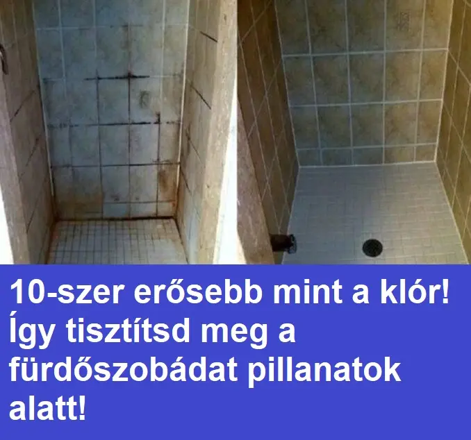 10-szer erősebb mint a klór! Így tisztítsd meg a fürdőszobádat pillanatok alatt!
